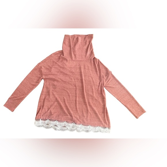 NWT umgee turtleneck in dusty rose women’s size large - Picture 3 of 8